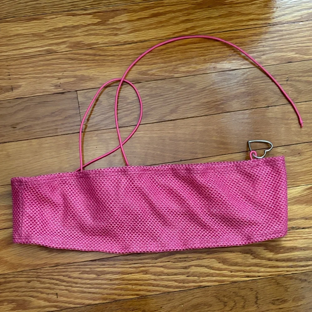 Pink Mesh Two-Piece Set - Picture 4 of 6